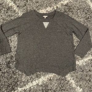 Juicy Couture Women’s Gray Pullover Embellished Sweater w/ Rhinestones Sz XL